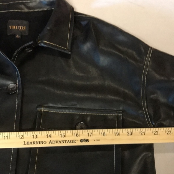 Truth by republic women’s faux leather bomber jacket size L - Picture 10 of 12